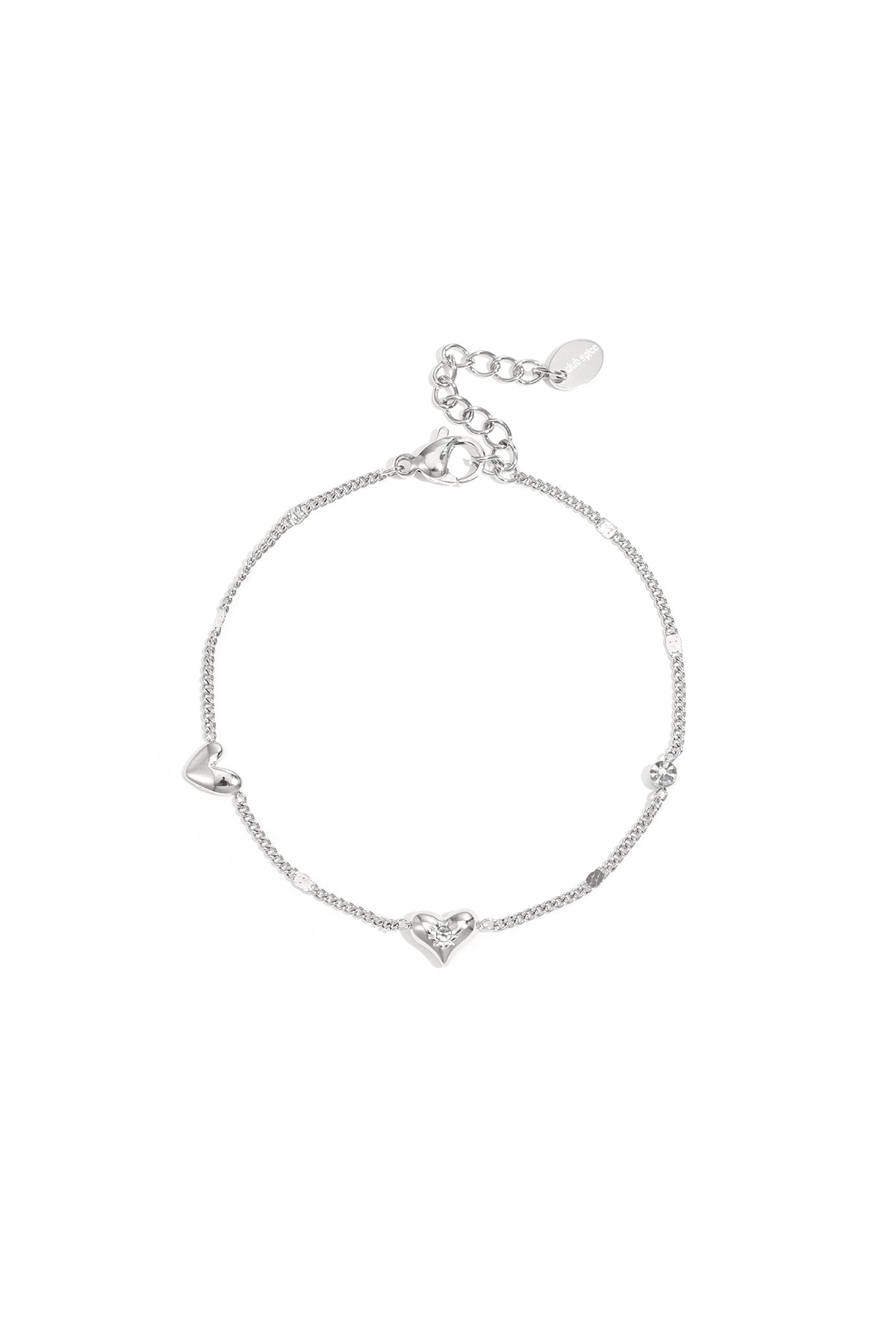 Stainless Steel Charm Bracelets Heart Simple Daily Simple Series Women's jewelry