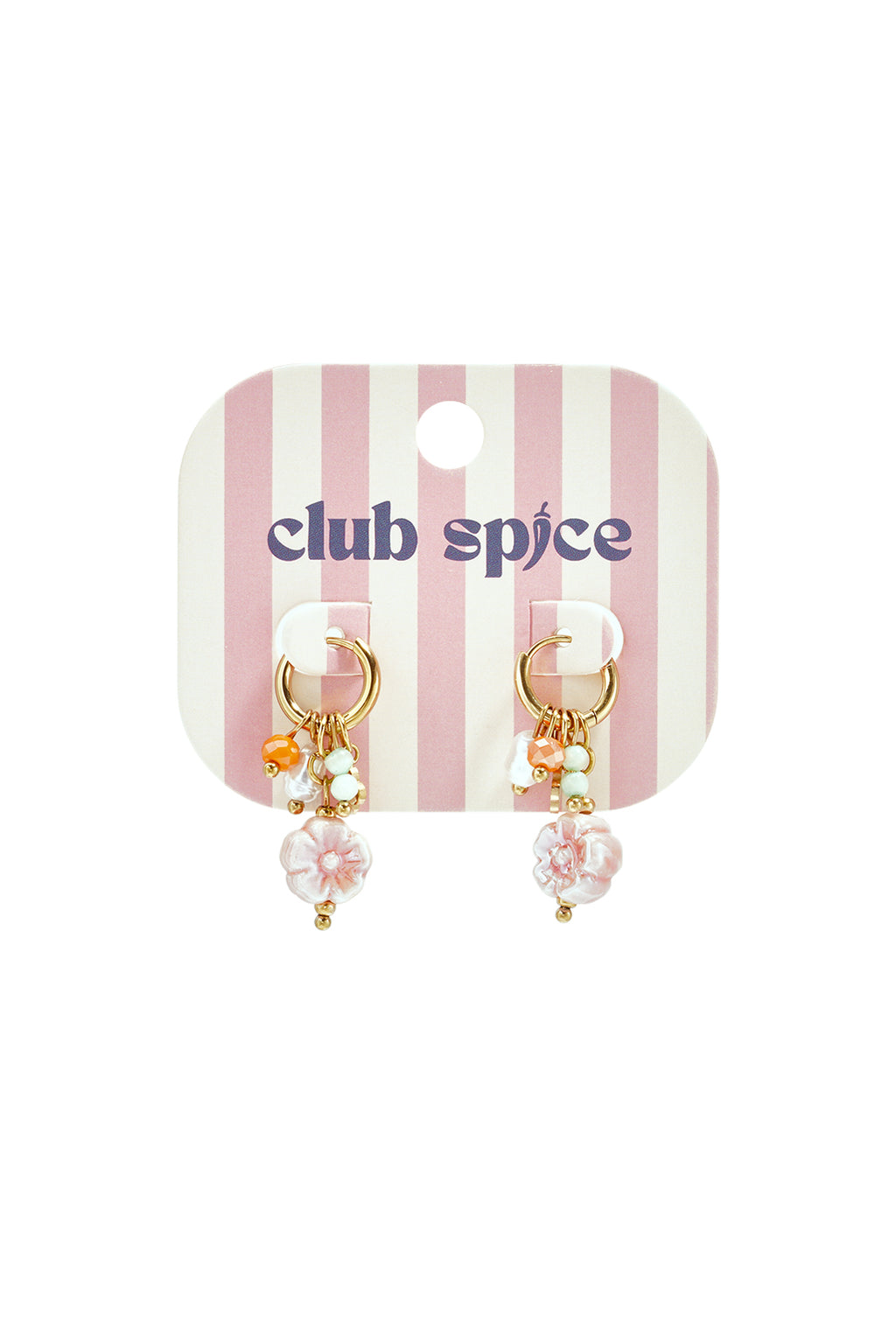 Stainless Steel Beads Earrings Flower Cute Daily Simple Series Women's jewelry