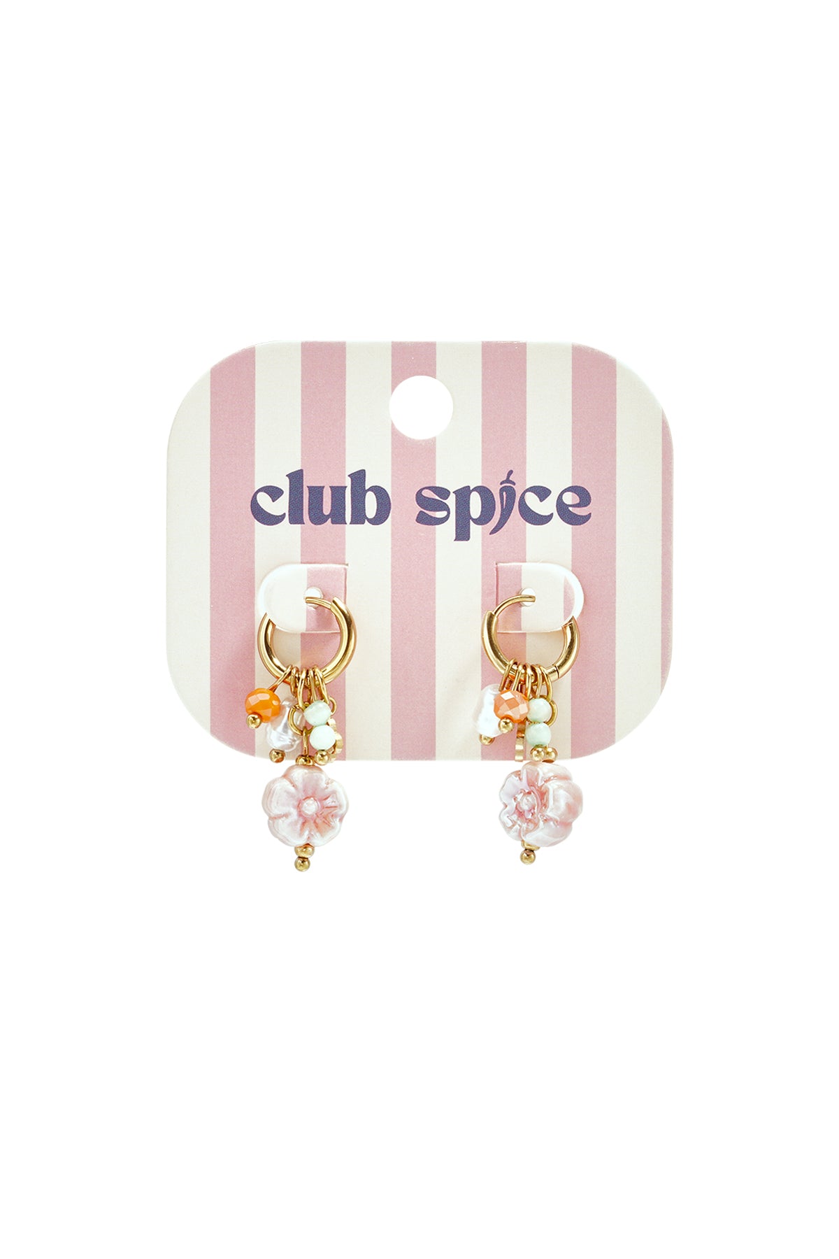 Stainless Steel Beads Earrings Flower Cute Daily Simple Series Women's jewelry