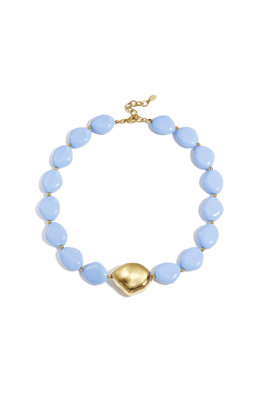 Necklace with statement bead