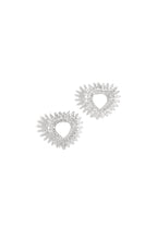 Copper Stud Earrings Heart Elegant Christmas Luxurious Series Women's jewelry