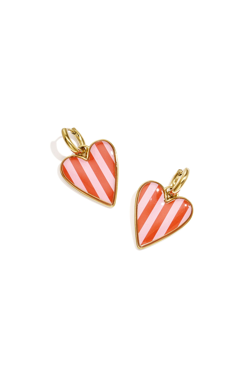 Stainless Steel Drop Earrings Heart Simple Daily Simple Series Women's jewelry