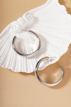 Halo hoop earrings