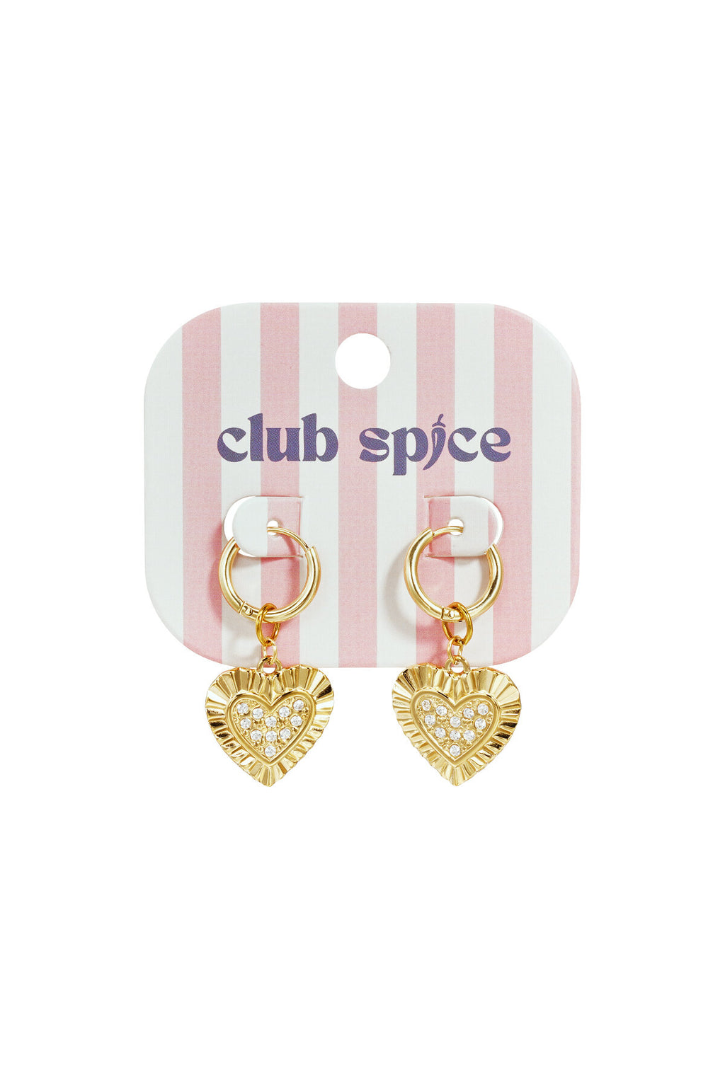 Earrings with radiant hearts