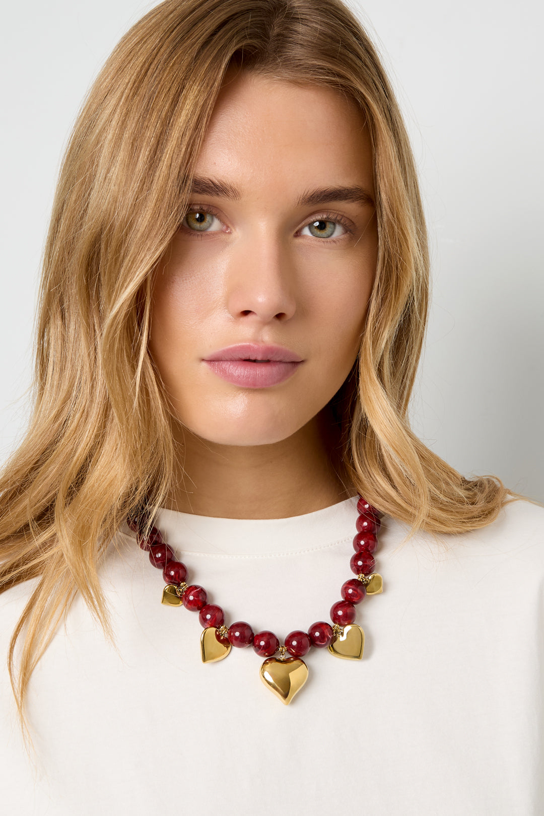 Acrylic Beaded Necklaces Heart Casual Daily Ethnic Series Women's jewelry