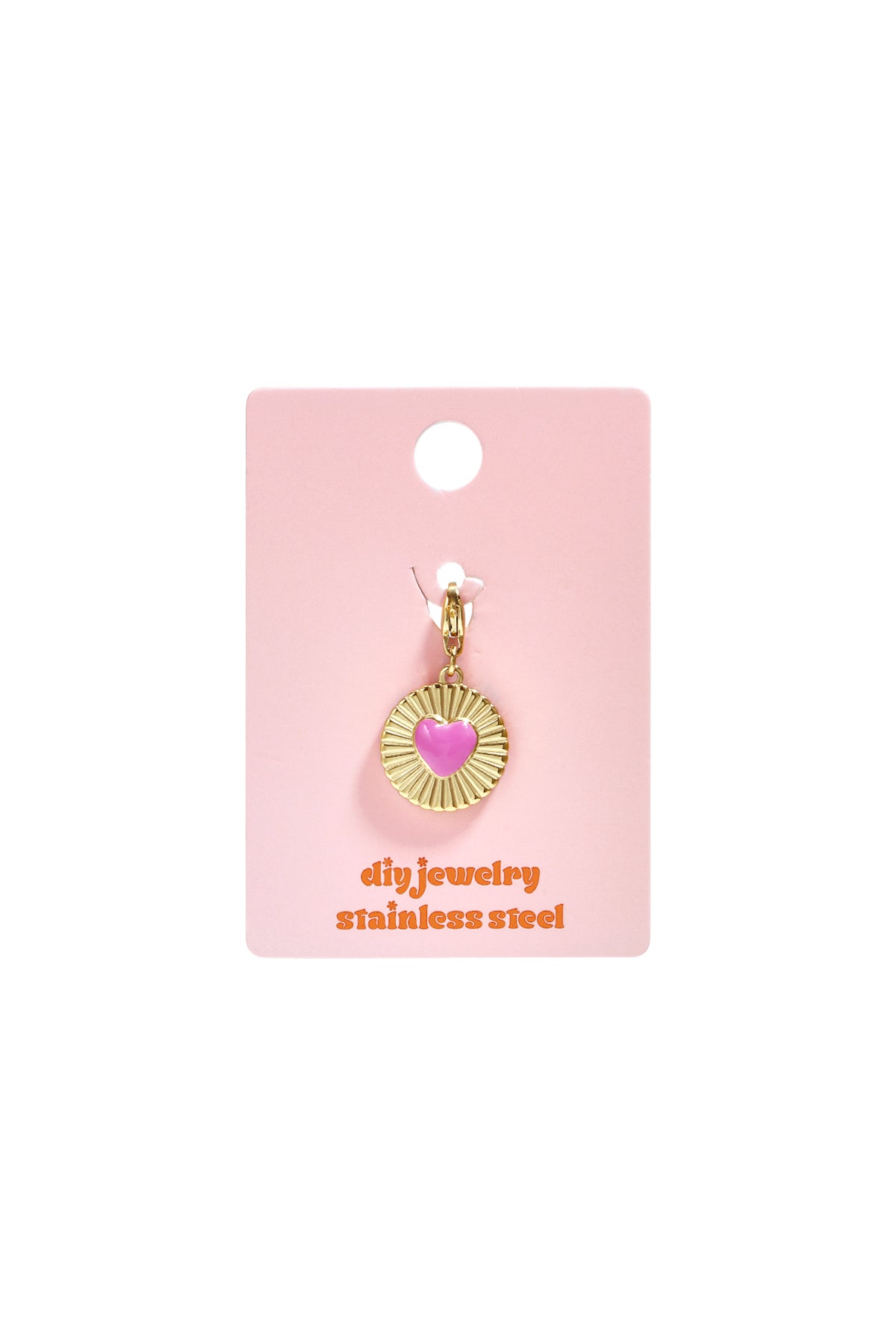 Stainless Steel Jewelry Charms Heart Simple Daily Simple Series Women's jewelry