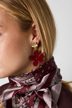 Acrylic Drop Earrings Flower Simple Gathering/Party Luxurious Series Women's jewelry