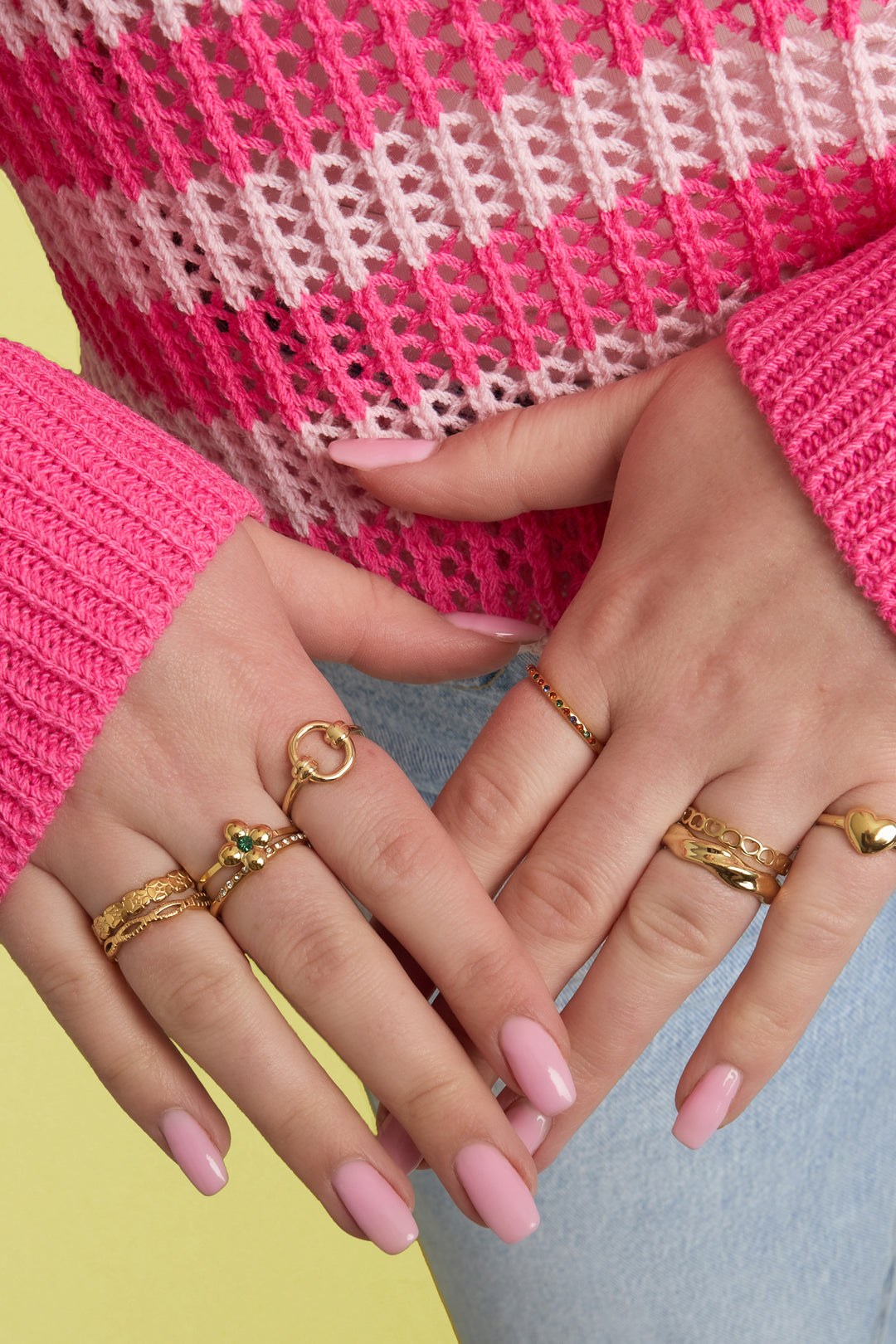 Ring with braided effect