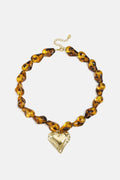 Acrylic Beaded Necklaces Heart Retro Daily Romantic Series Women's jewelry