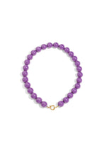 Necklace with large beads and front closure-15mm