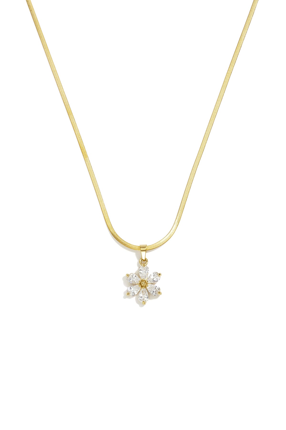 Stainless Steel Pendant necklaces Flower Simple Daily Simple Series Women's jewelry