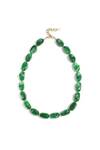 Necklace with organic beads