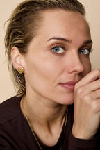 Stud Earrings Heart Simple Daily Simple Series Women's jewelry