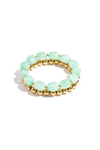 Bracelet set with asymmetrical beads