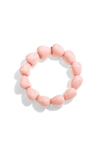 Bracelet with chunky heart beads