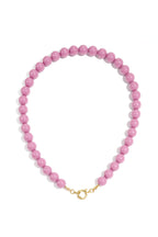 Beaded necklace with front closure - 12mm