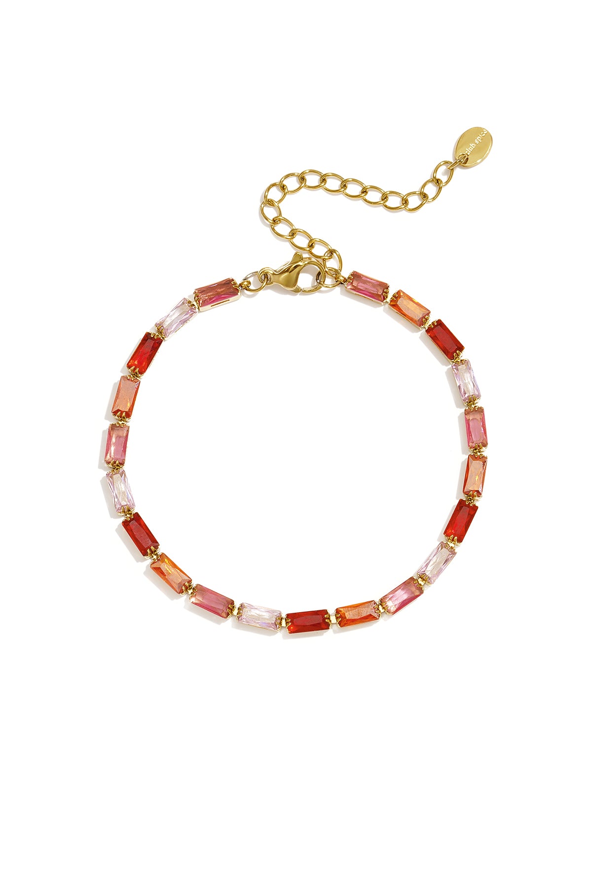 Stainless Steel Beaded Bracelets Rectangle Simple Daily Simple Series Women's jewelry
