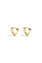 Stainless Steel Hoop Earrings Heart Simple Daily Simple Series Women's jewelry