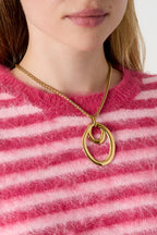 Stainless Steel Pendant necklaces Circle Casual Daily Simple Series Women's jewelry