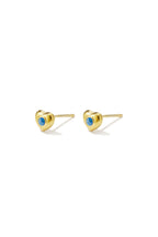 Stainless Steel Stud Earrings Heart Simple Daily Simple Series Women's jewelry