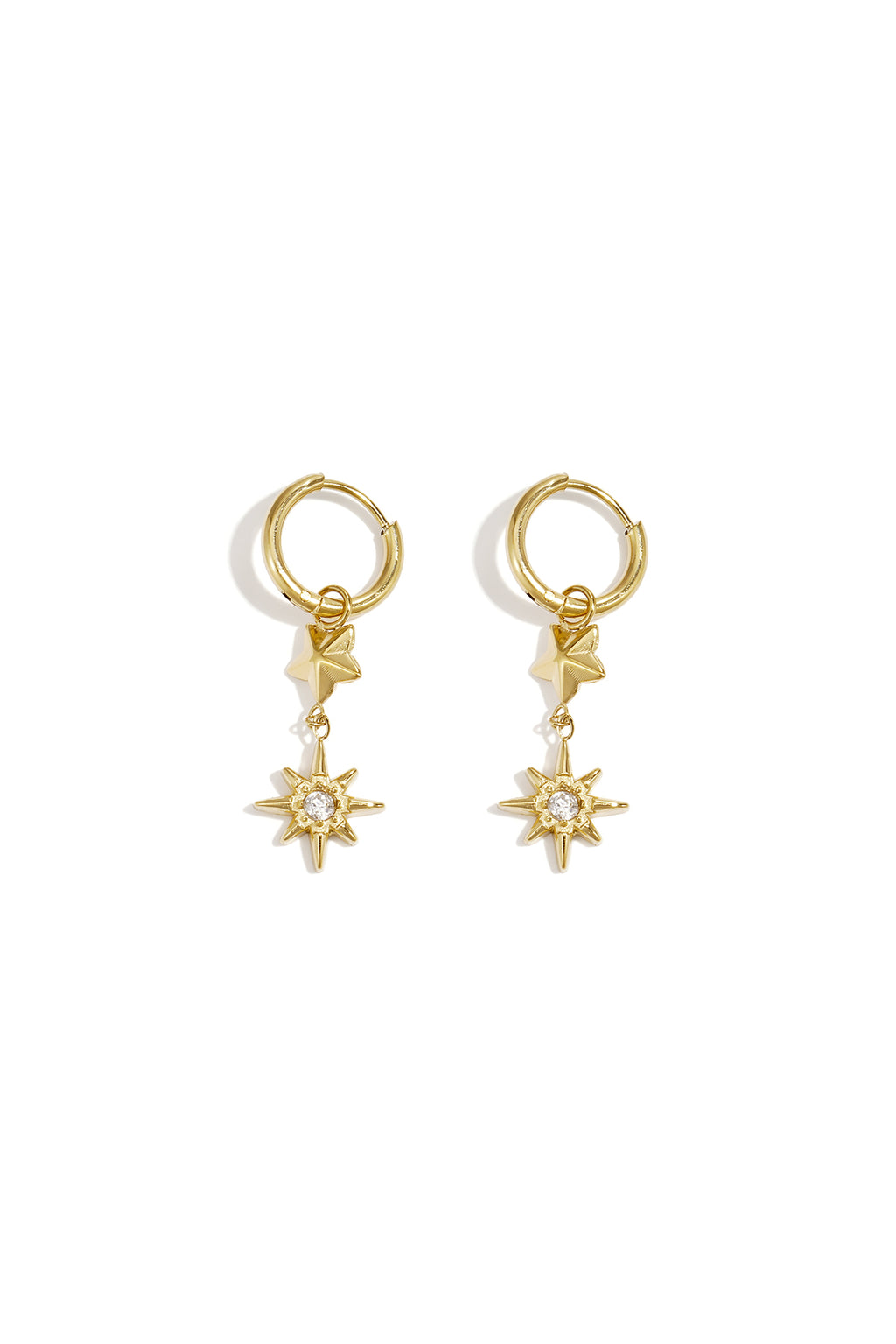 Stainless Steel Drop Earrings Star Simple Daily Simple Series Women's jewelry