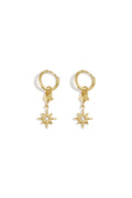 Stainless Steel Drop Earrings Star Simple Daily Simple Series Women's jewelry