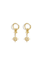 Stainless Steel Drop Earrings Star Simple Daily Simple Series Women's jewelry