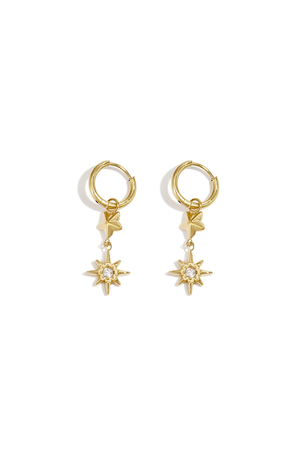 Stainless Steel Drop Earrings Star Simple Daily Simple Series Women's jewelry