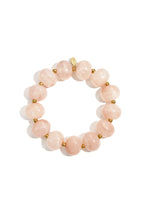 Elastic beaded bracelet with large beads