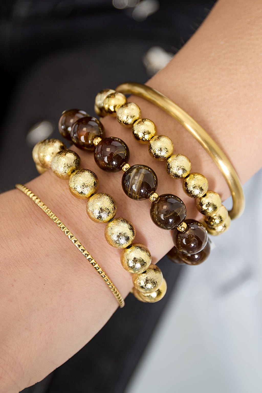 Bracelets set of 3 with beads