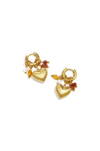 Stainless Steel Beads Earrings Heart Simple Daily Simple Series Women's jewelry