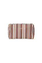 Gimme Simple Stripe Makeup Bag - Khaki, Pink, Blue