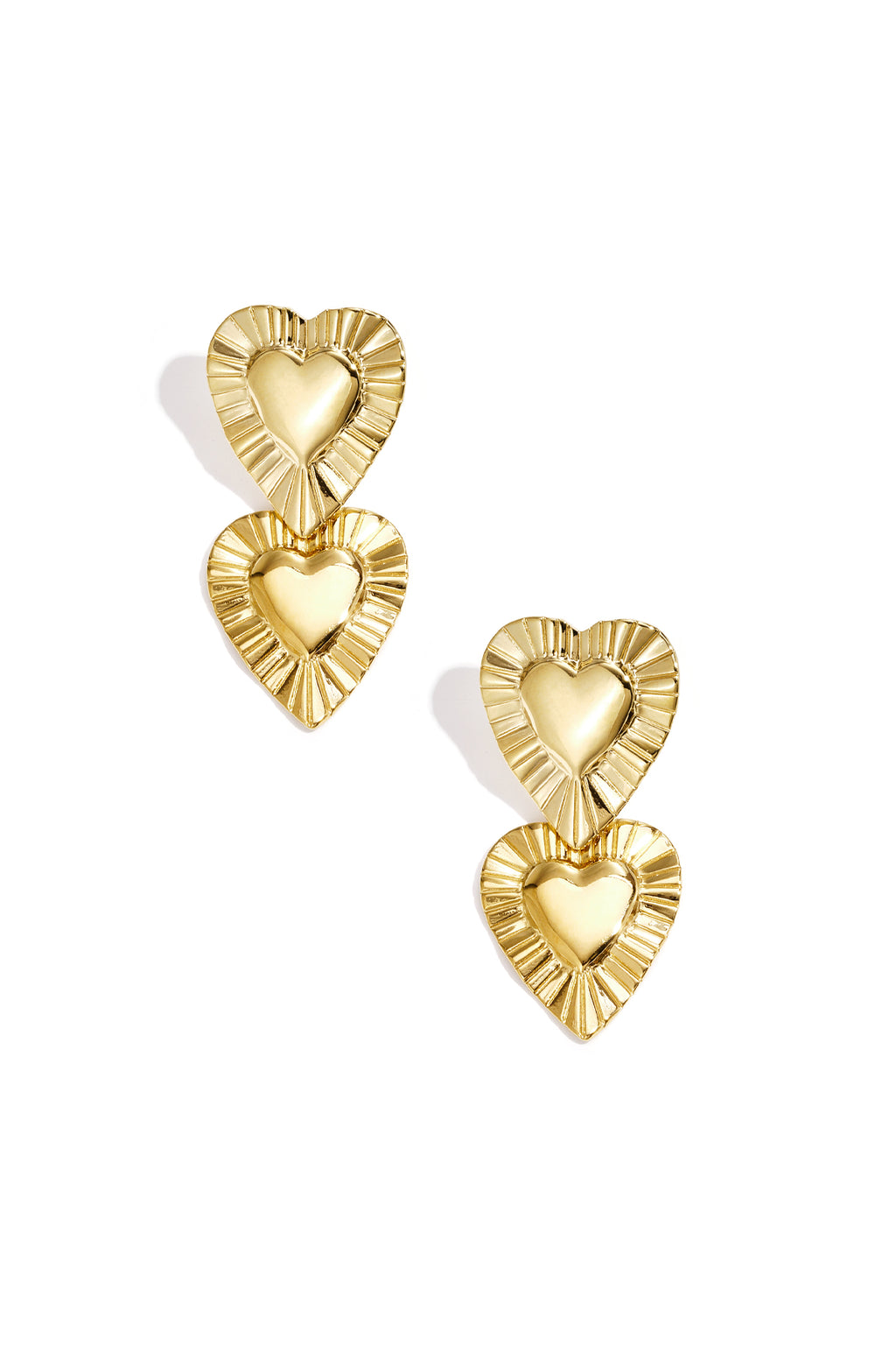 Stainless Steel Drop Earrings Heart Simple Daily Simple Series Women's jewelry