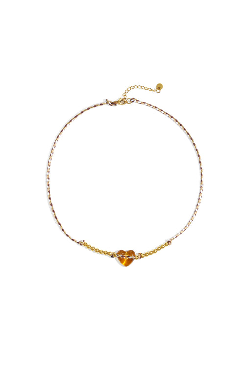 Polyester Beaded Necklaces Heart Casual Daily Simple Series Women's jewelry