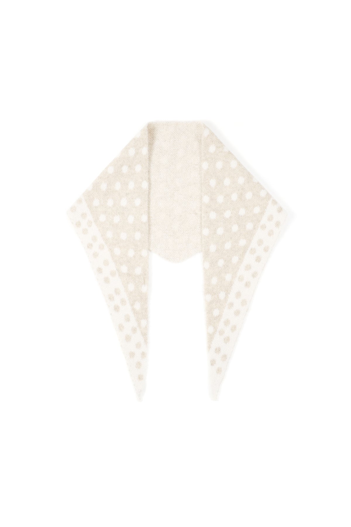 Fine Polka Dot Triangle Scarf