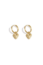 Stainless steel heart earrings