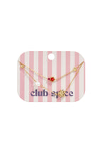 Charm bracelet with star and flower charms, pearls, stones and beads