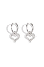 Rhinestone heart Earring