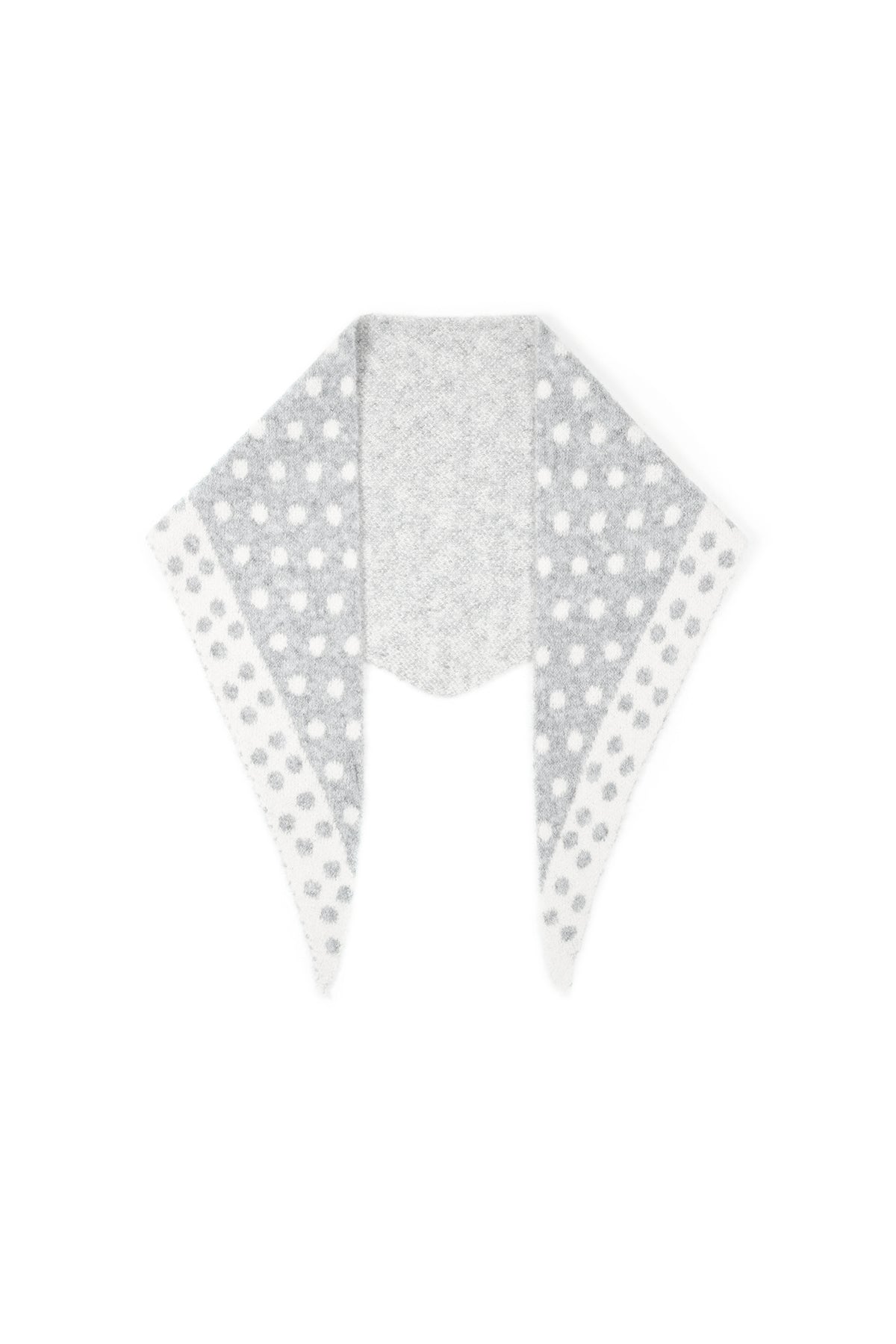 Fine Polka Dot Triangle Scarf