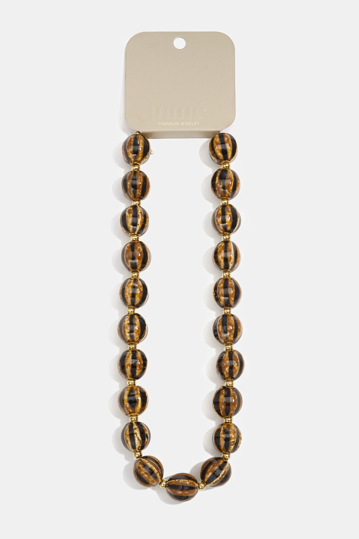 Ceramics Beaded Necklaces Stripe Casual Daily Simple Series Women's jewelry
