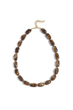 Necklace with organic beads