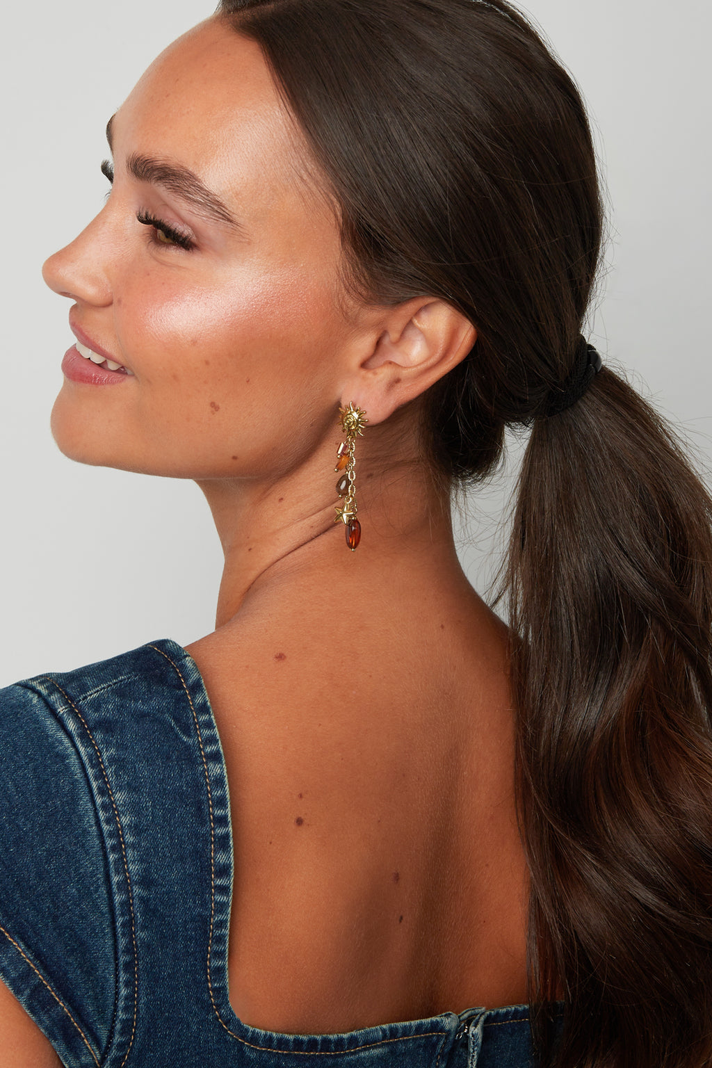Stainless Steel Dangle Earrings Sun Elegant Daily Luxurious Series Women's jewelry