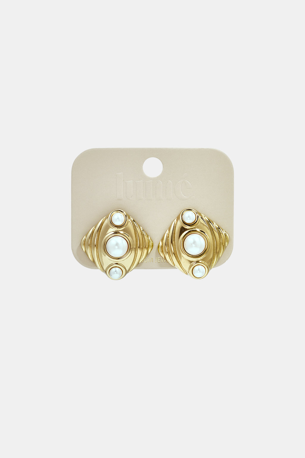 Stainless Steel Stud Earrings Geometric Shape Simple Daily Simple Series Women's jewelry