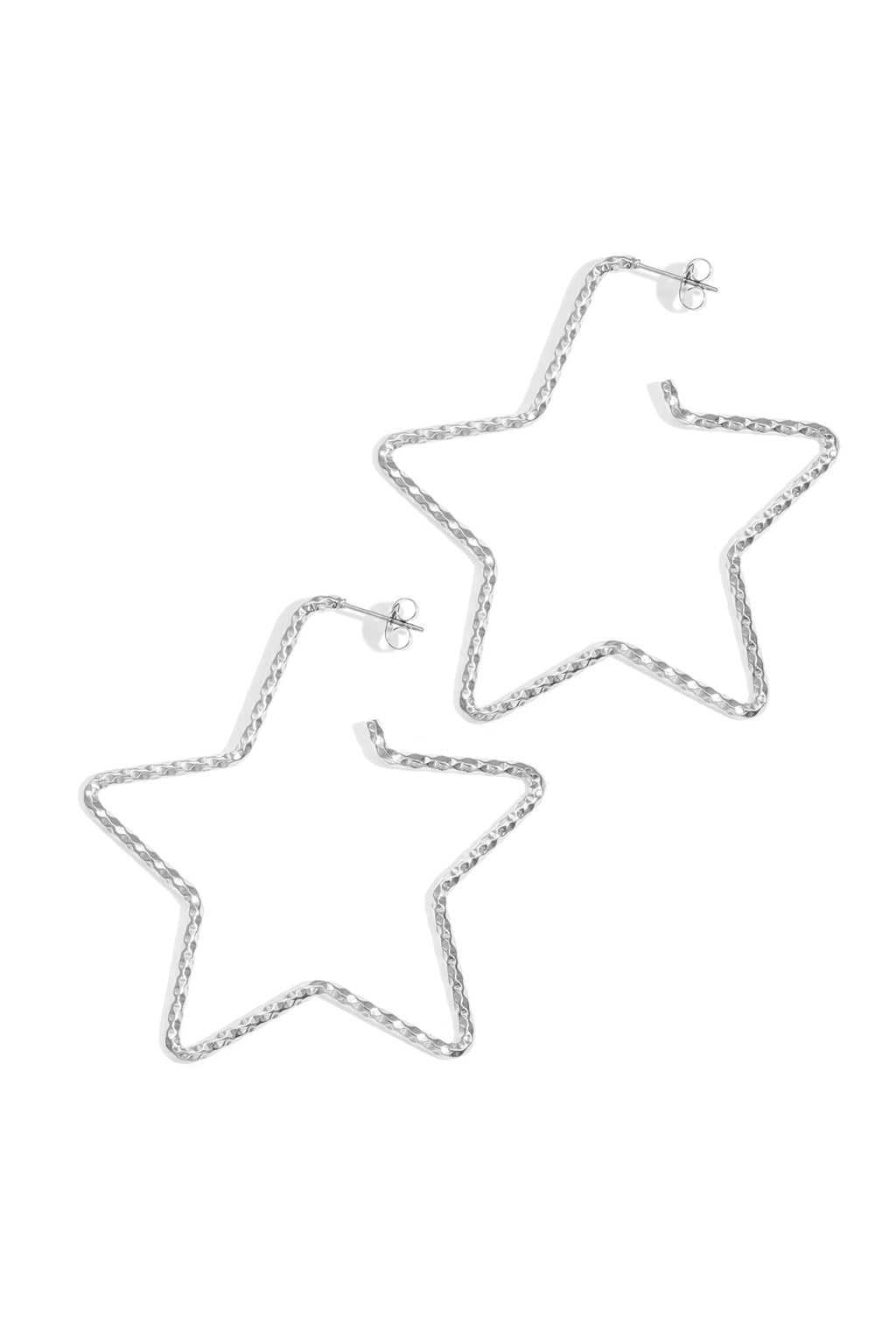 Stainless Steel Hoop Earrings Star Casual Daily Simple Series Women's jewelry