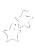 Stainless Steel Hoop Earrings Star Casual Daily Simple Series Women's jewelry