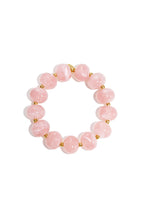 Elastic beaded bracelet with large beads