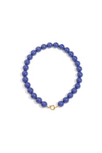 Necklace with large beads and front closure-15mm