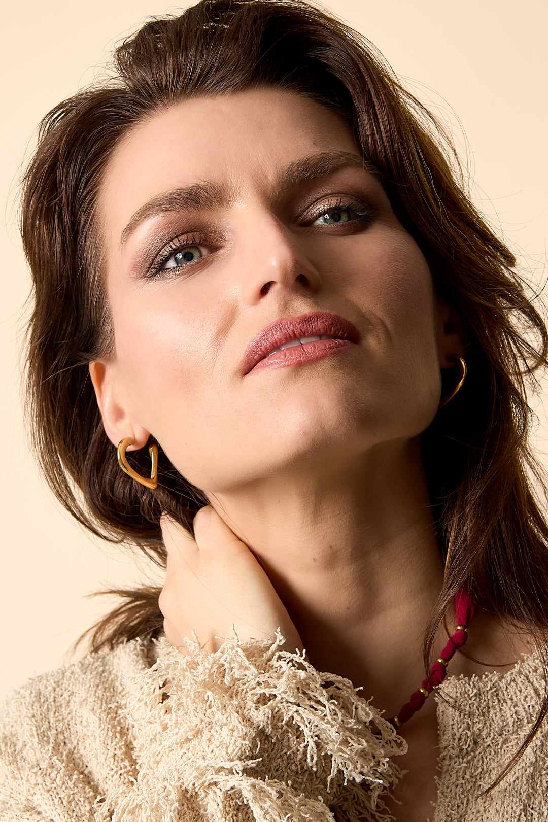 Hoop Earrings Heart Casual Daily Simple Series Women's jewelry