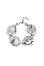 Necklace with rustic asymmetrical beads