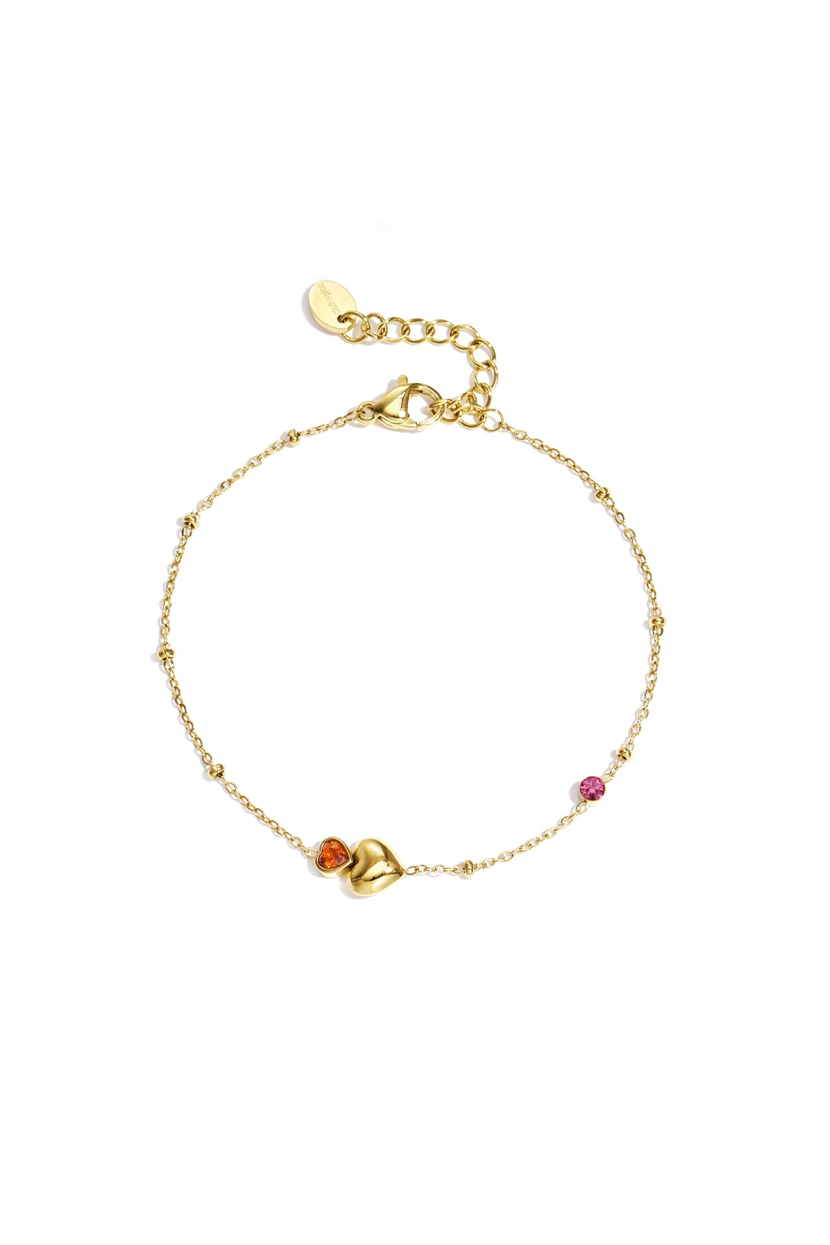 Stainless Steel Charm Bracelets Heart Casual Daily Simple Series Women's jewelry